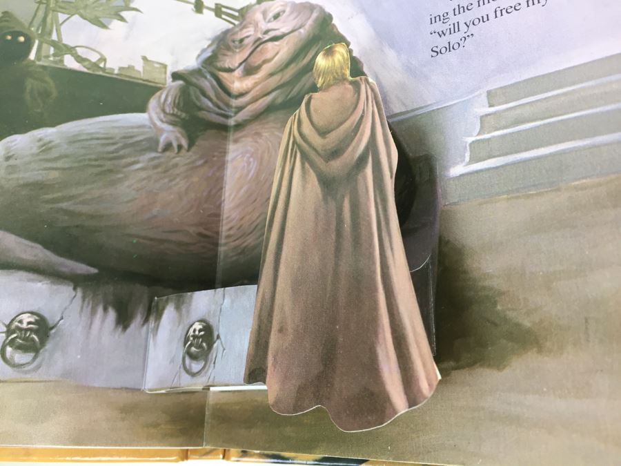 Pair Of Star Wars Return Of The Jedi Han's Solo's Rescue Little POPS Pop-Up Book First Edition Vintage 1983 New Old Stock [Photo 14]