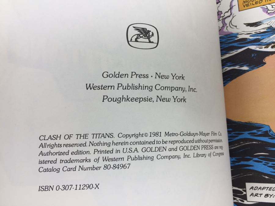 Clash Of The Titans Illustrated Adaption Of The Movie Comic Book Golden Vintage 1981 MGM [Photo 11]