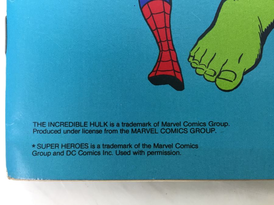 Golden Everything Workbook Featuring The Incredible HULK And Other Marvel Super Heroes Characters Second Printing Vintage 1981 ISBN 0-307-06455-7 [Photo 7]