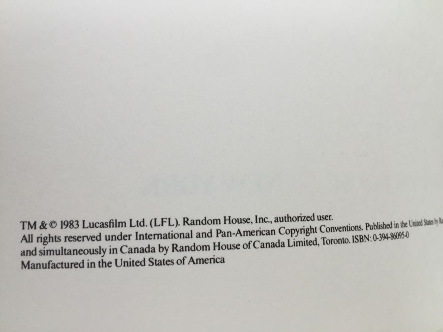 Pair Of STAR WARS Return Of The Jedi Punch-Out & Make-It Books Random House Vintage 1983 New Old Stock ISBN 0-394-86095-0 [Photo 7]