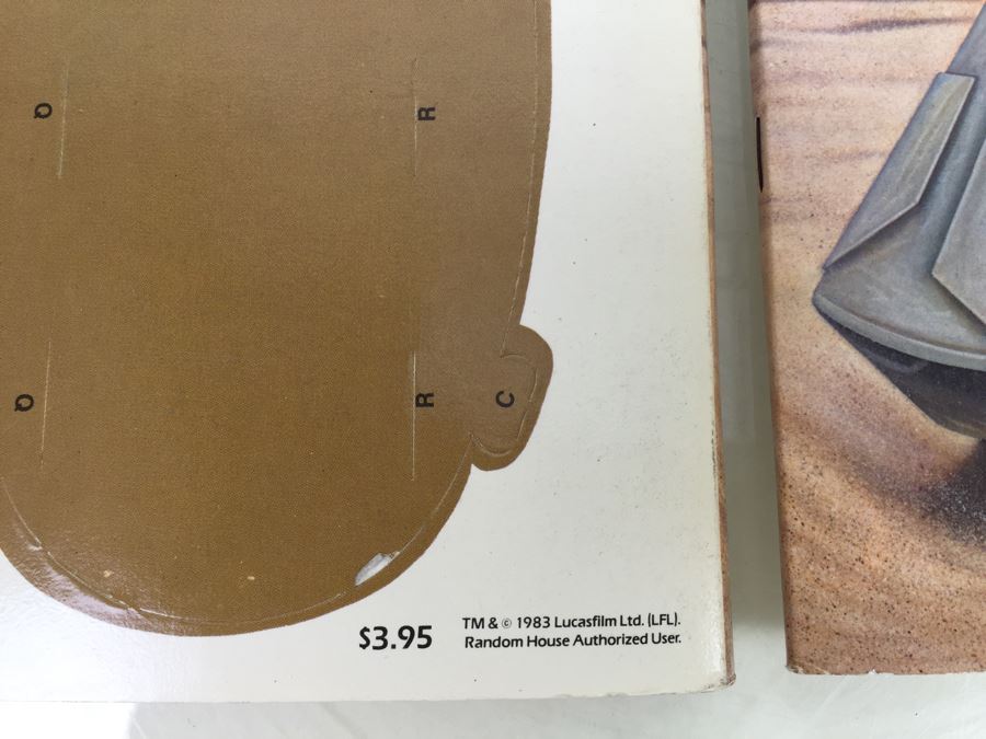 Pair Of STAR WARS Return Of The Jedi Punch-Out & Make-It Books Random House Vintage 1983 New Old Stock ISBN 0-394-86095-0 [Photo 12]