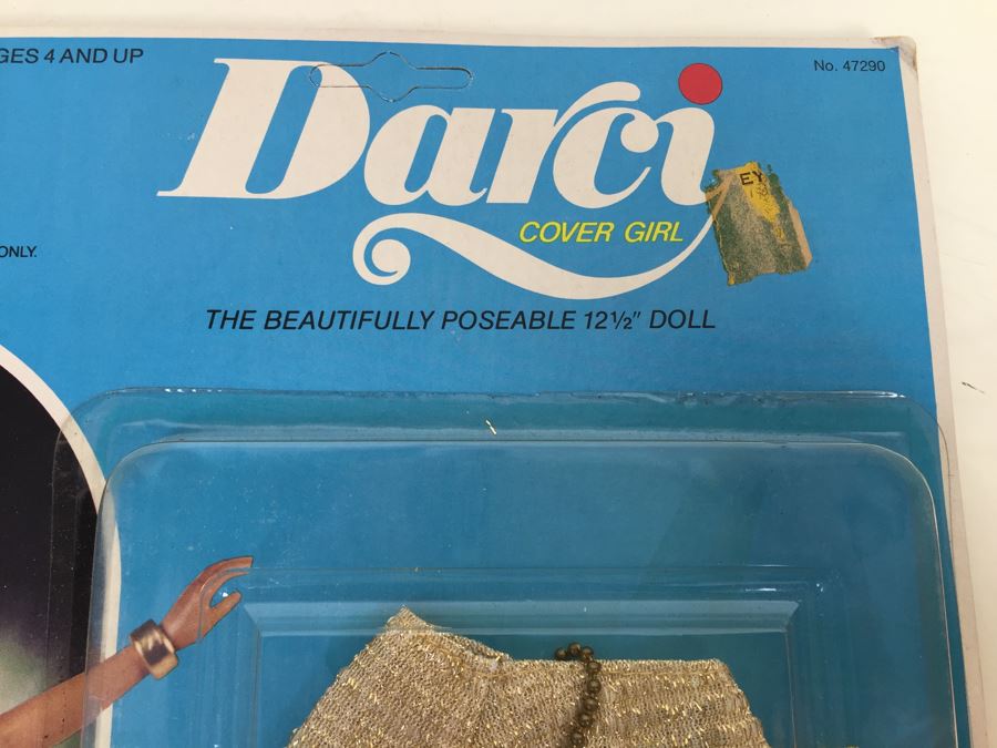 Darci Cover Girl Lifestyle Fashions Doll Clothes DISCO GOLD New On Card Kenner Vintage 1979 [Photo 6]