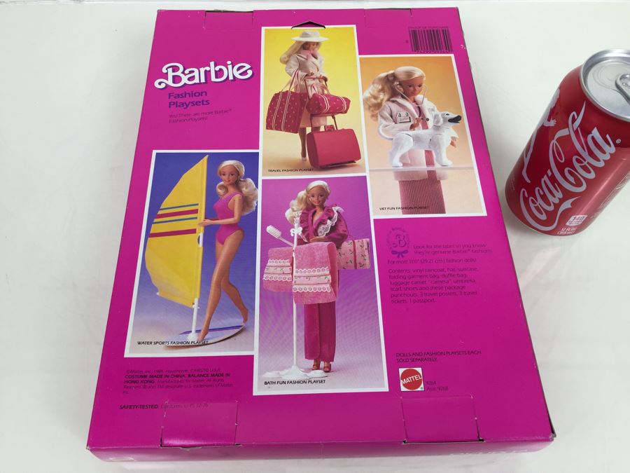 Barbie Travel Fashion Playset Mattel 9264 Vintage 1984 New In Box [Photo 3]
