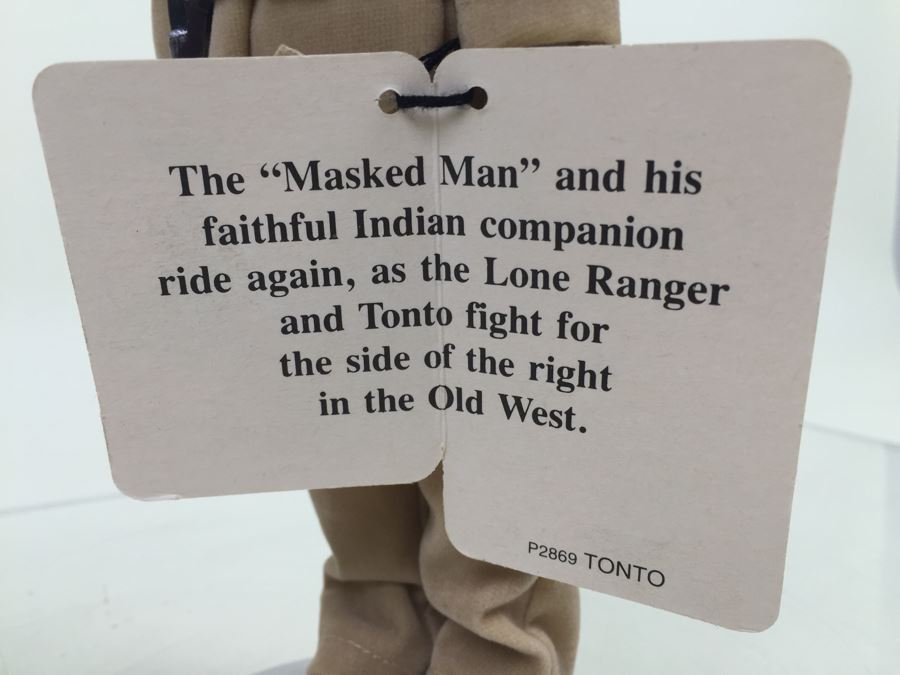 The Lone Ranger TONTO Doll With Stand Vintage 1990 [Photo 10]