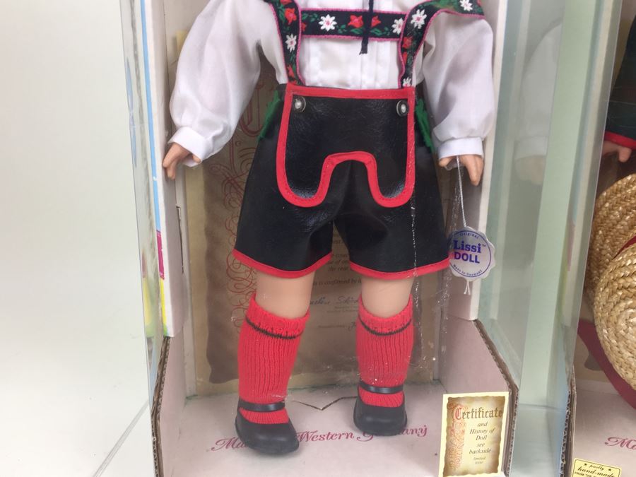 Pair Of Original Lissi Dolls Made In Germany New In Box Limited Issue Partly Hand-Made In Old German Toy Factory [Photo 10]