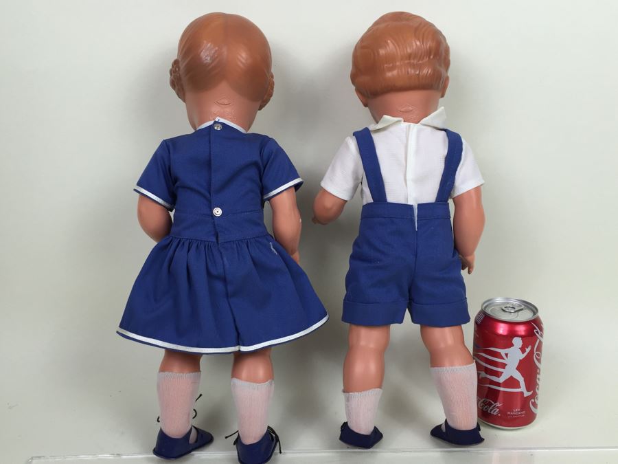 Schildkröt Company 16' Brother And Sister Dolls Made in Germany Original Clothes 46/1980 High Quality German Turtle Mark Limited Edition: Boy Is Limited 3,567 Of 5,000 And Girl Is Limited 3,899 Of 5,000 [Photo 10]