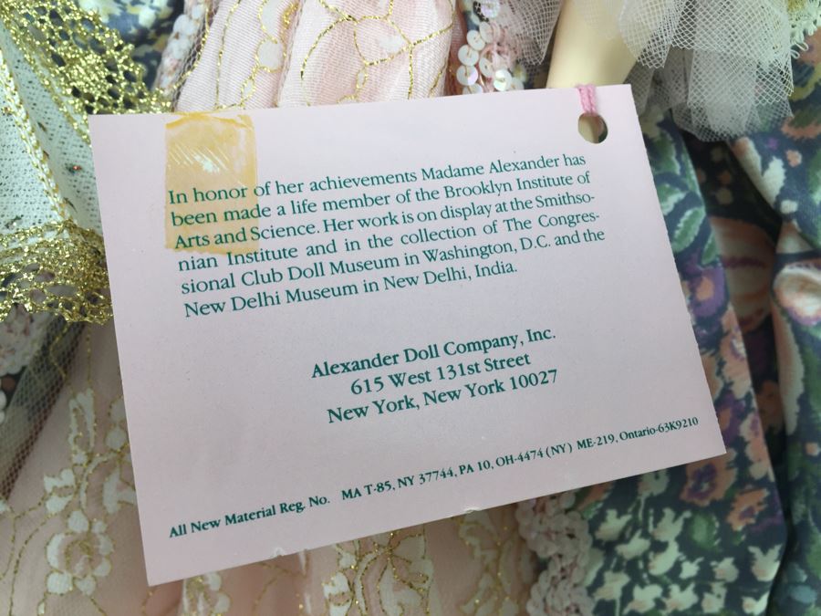 LARGE Madame Alexander Doll Marie Antoinette New With Original Tags [Photo 8]