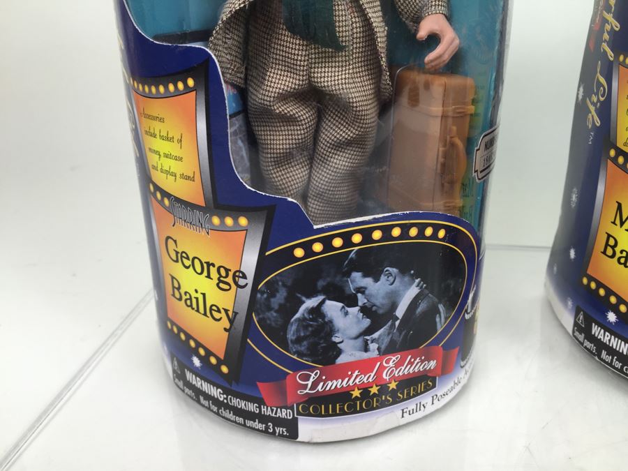 It's A Wonderful Life Limited Edition Dolls 'George Bailey', 'Mary Bailey' And 'Clarence The Angel' New In Box Vintage 1997 [Photo 3]