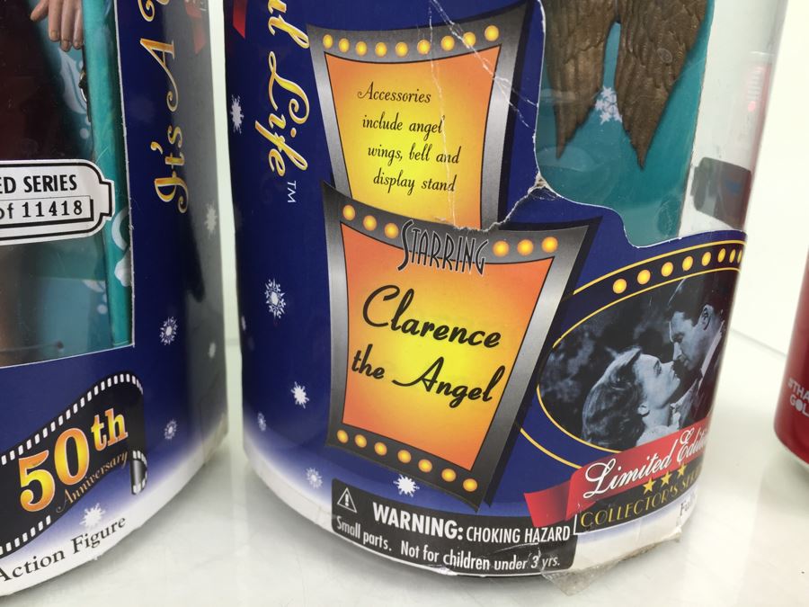 It's A Wonderful Life Limited Edition Dolls 'George Bailey', 'Mary Bailey' And 'Clarence The Angel' New In Box Vintage 1997 [Photo 19]