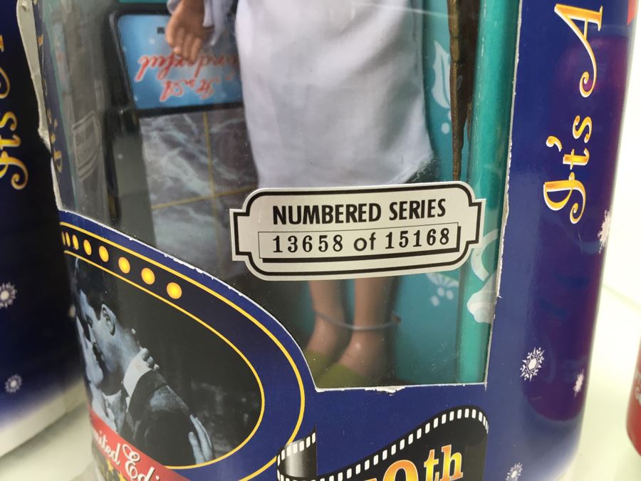 It's A Wonderful Life Limited Edition Dolls 'George Bailey', 'Mary Bailey' And 'Clarence The Angel' New In Box Vintage 1997 [Photo 20]