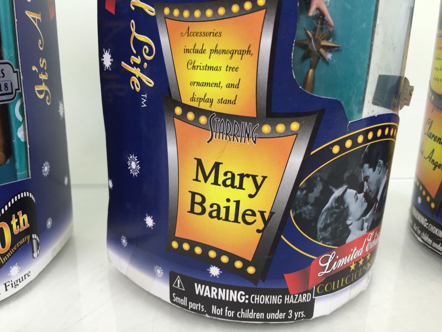 It's A Wonderful Life Limited Edition Dolls 'George Bailey', 'Mary Bailey' And 'Clarence The Angel' New In Box Vintage 1997 [Photo 22]