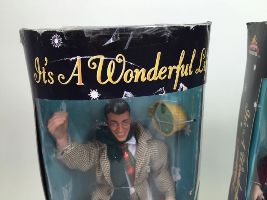 It's A Wonderful Life Limited Edition Dolls 'George Bailey', 'Mary Bailey' And 'Clarence The Angel' New In Box Vintage 1997 [Photo 5]