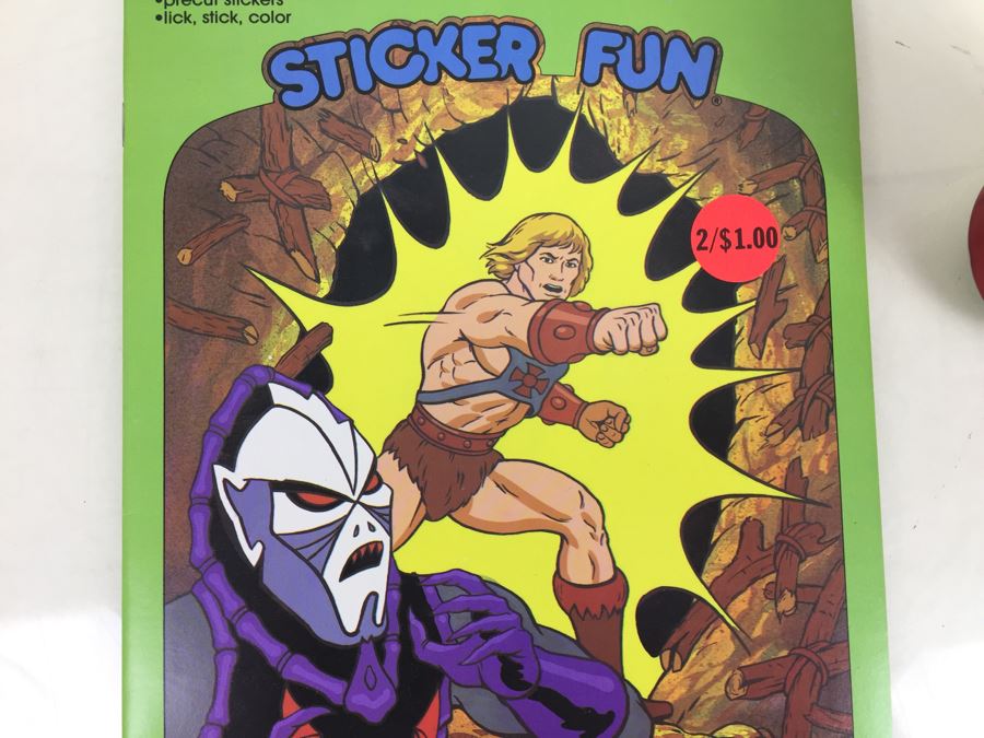 Masters Of The Universe Sticker Fun Book Golden Book Mattel Vintage 1986 New [Photo 6]