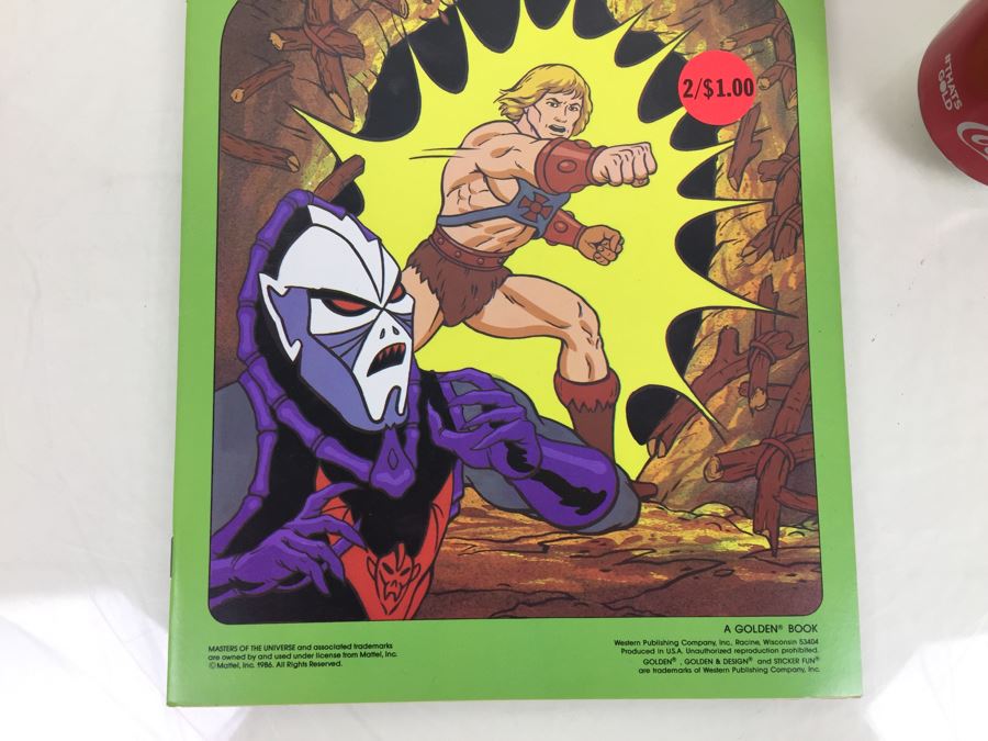 Masters Of The Universe Sticker Fun Book Golden Book Mattel Vintage 1986 New [Photo 7]