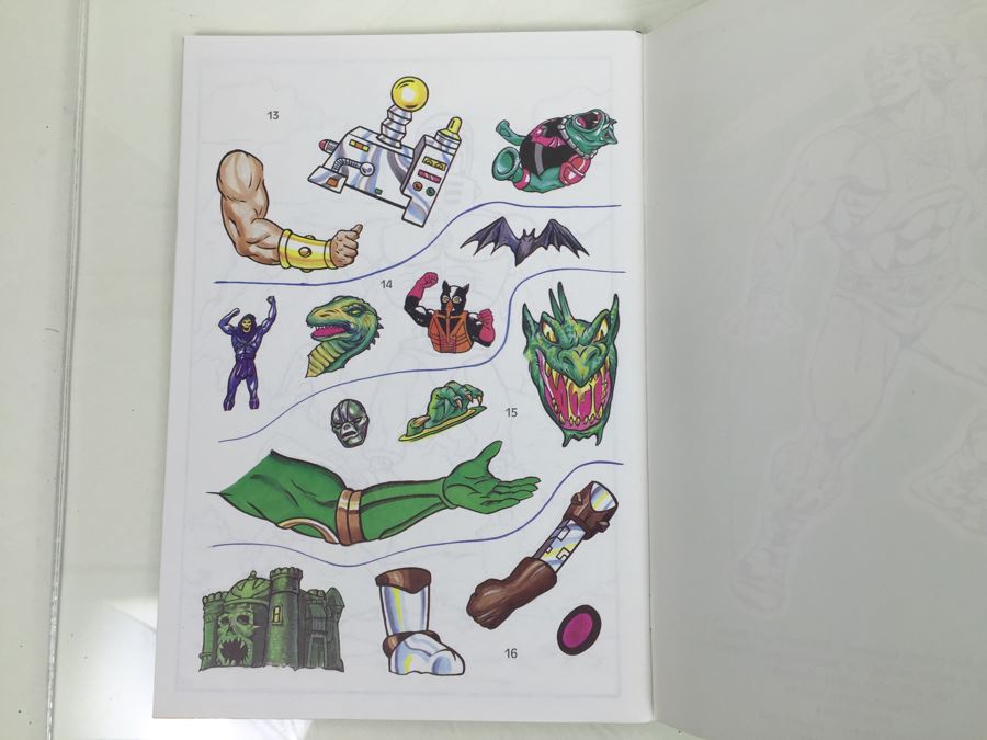 Masters Of The Universe Sticker Fun Book Golden Book Mattel Vintage 1986 New [Photo 10]