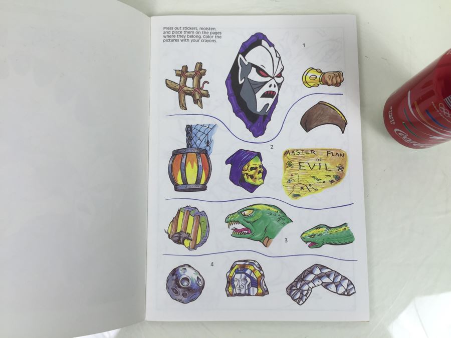 Masters Of The Universe Sticker Fun Book Golden Book Mattel Vintage 1986 New [Photo 2]