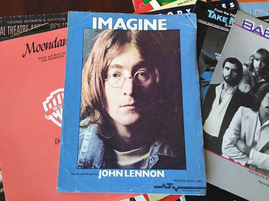 Sheet Music Lot Including John Lennon And Van Morrison [Photo 2]