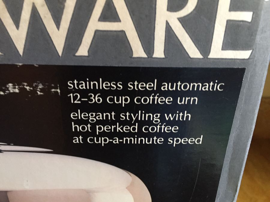 Farberware Stainless Steel Coffee Urn L1360 With Box [Photo 4]