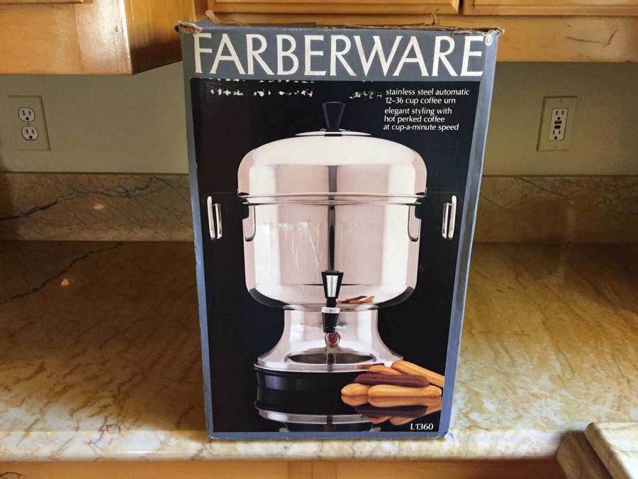 Farberware Stainless Steel Coffee Urn L1360 With Box