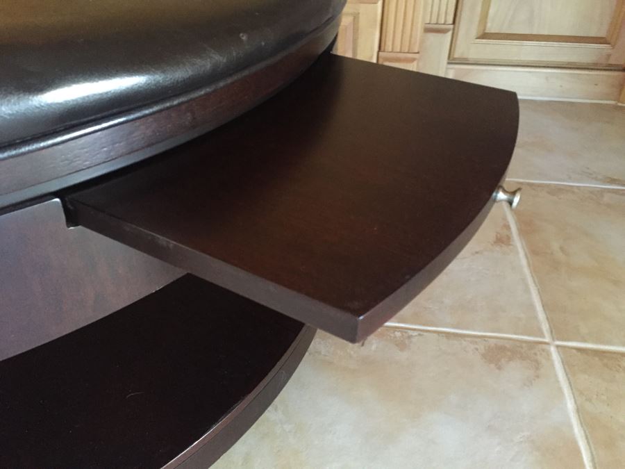 Round 2Tier Coffee Table With Pull Outs