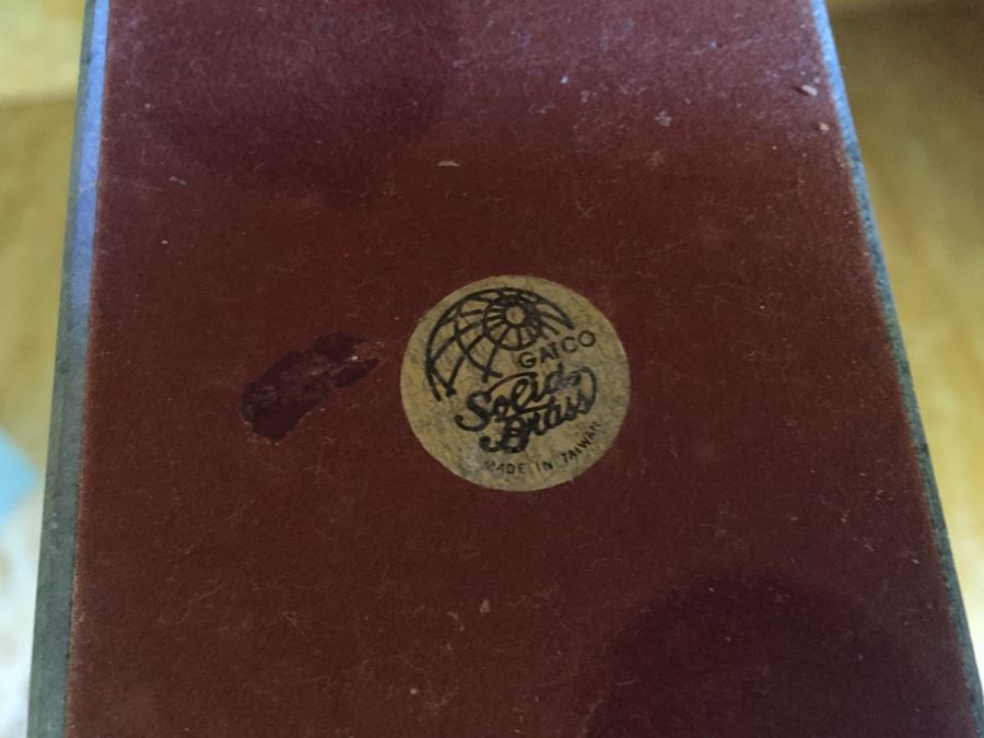 Gatco Bull & Bear Of Wall Street Bookends Green Marble Solid Brass [Photo 11]