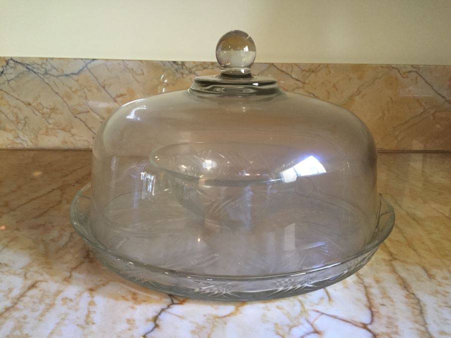 Anchor Hocking Glass Chip And Dip Set With Covered Lid [Photo 2]