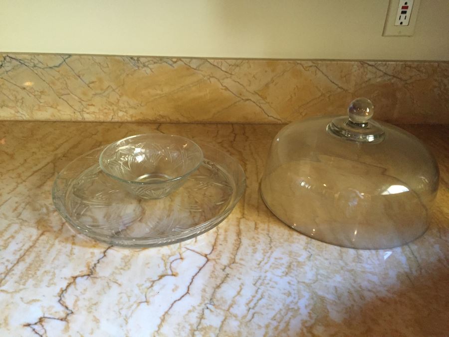 Anchor Hocking Glass Chip And Dip Set With Covered Lid [Photo 3]