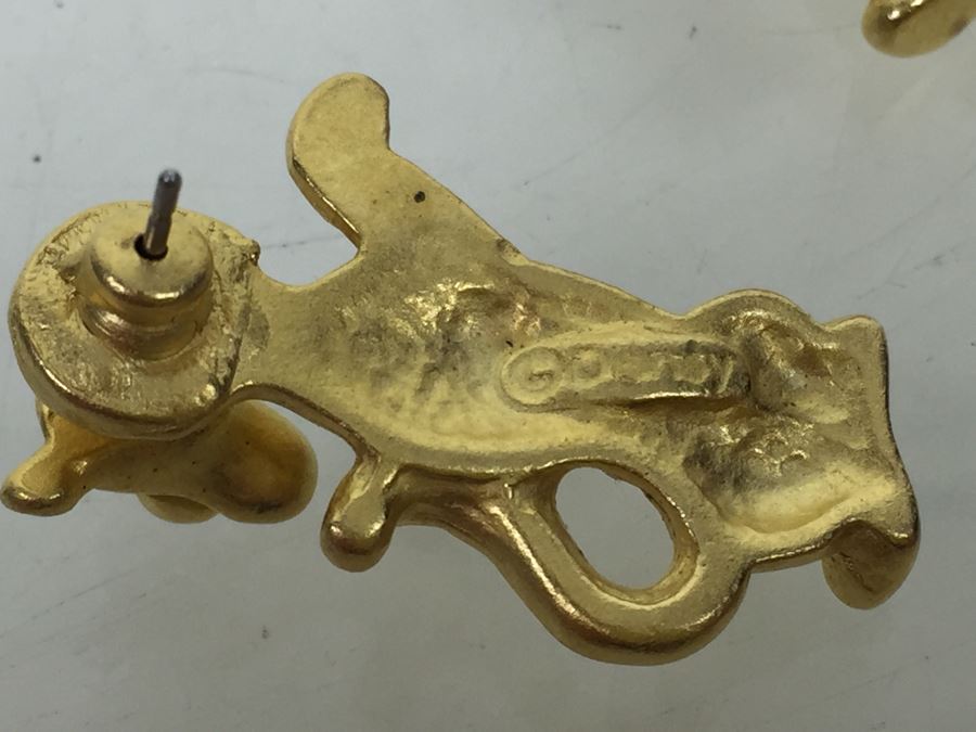 Gold Tone Disney Tigger Earrings [Photo 3]