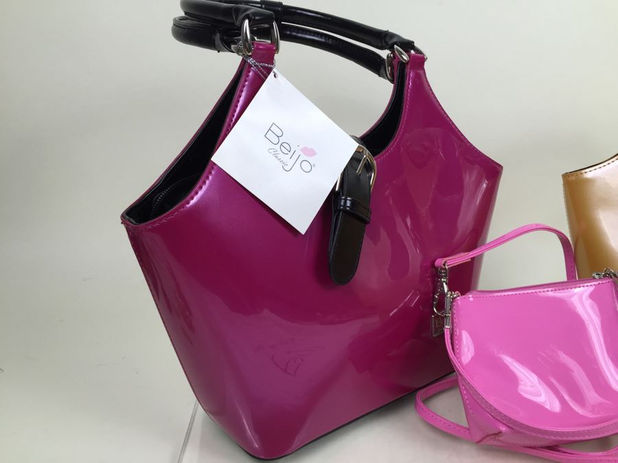 Lot Of 3 New Beijo Designer Handbags With Dust Covers And Original Tags [Photo 7]