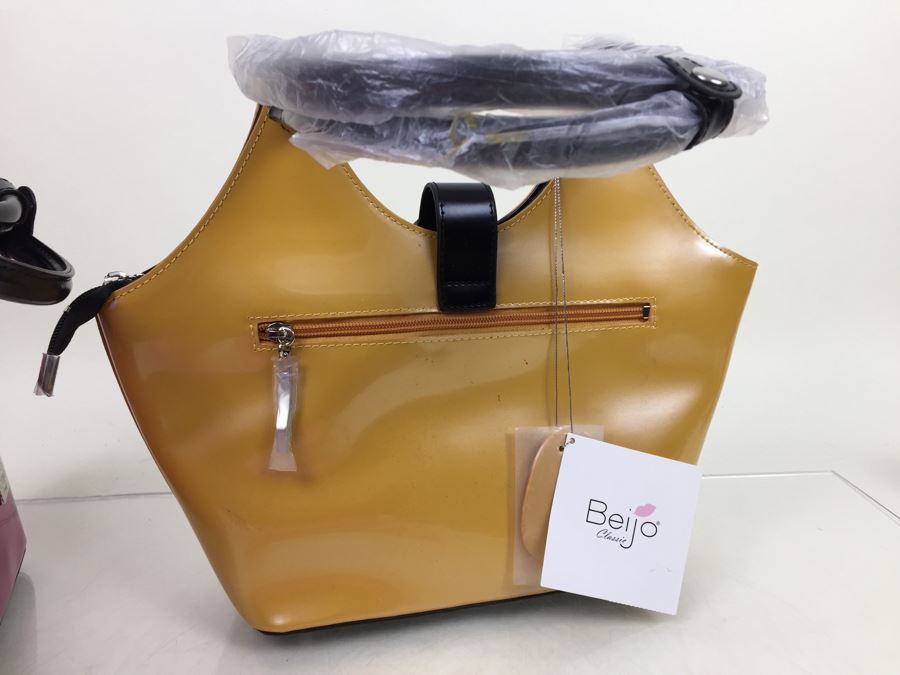 Lot Of 3 New Beijo Designer Handbags With Dust Covers And Original Tags [Photo 12]