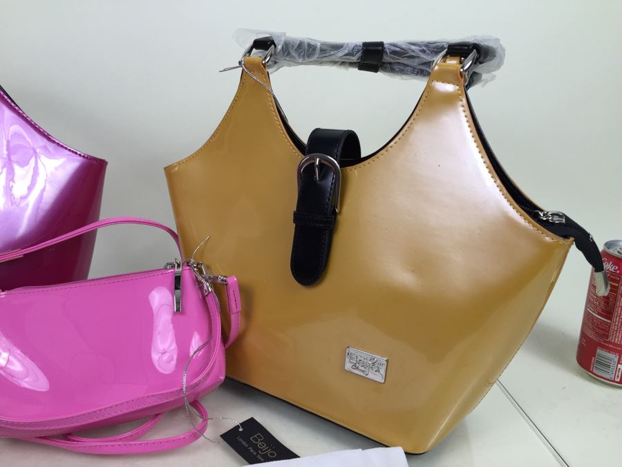 Lot Of 3 New Beijo Designer Handbags With Dust Covers And Original Tags [Photo 9]