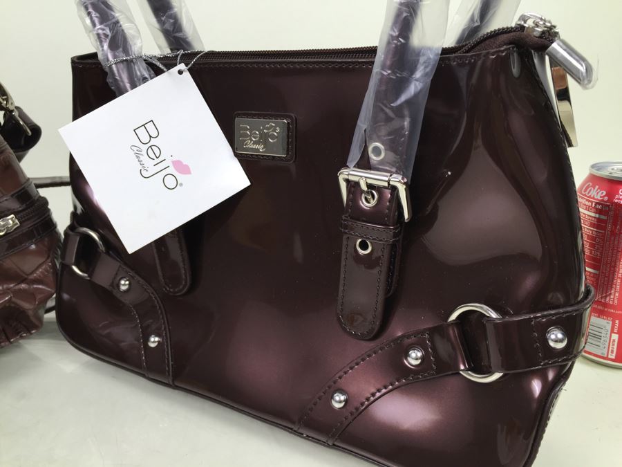 Lot Of 2 New Beijo Designer Handbags With Dust Covers And Original Tags [Photo 7]
