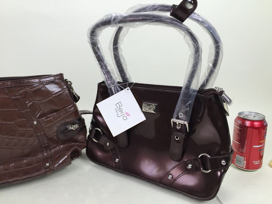 Lot Of 2 New Beijo Designer Handbags With Dust Covers And Original Tags [Photo 3]