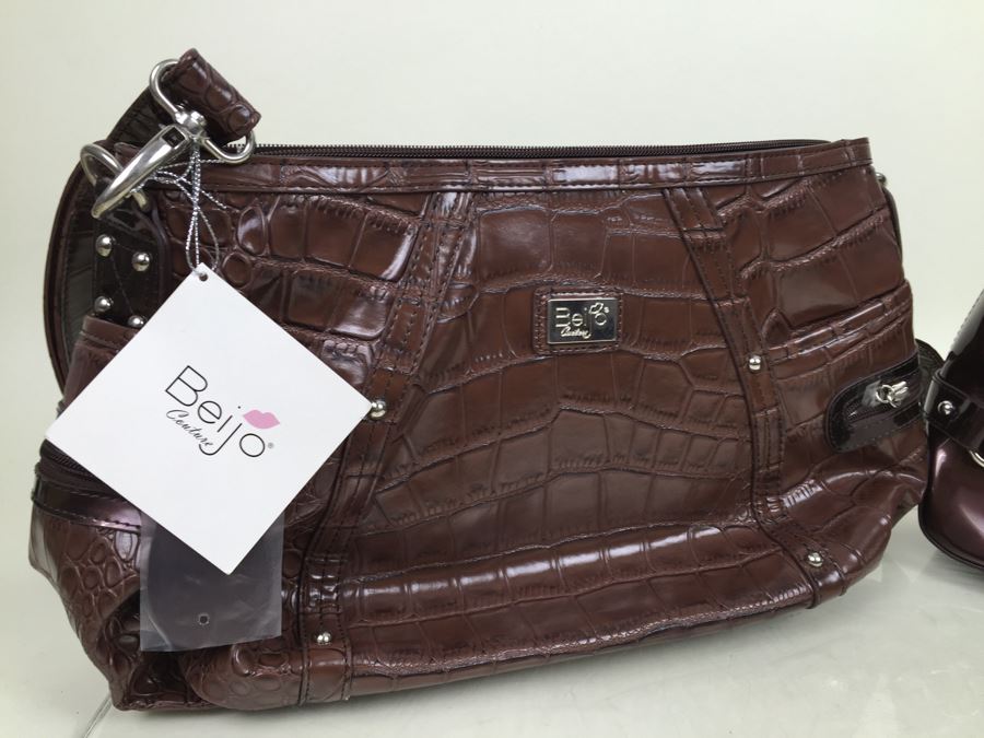 Lot Of 2 New Beijo Designer Handbags With Dust Covers And Original Tags [Photo 2]