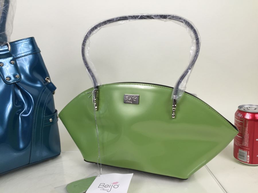 Lot Of 2 New Beijo Designer Handbags With Dust Covers And Original Tags [Photo 3]