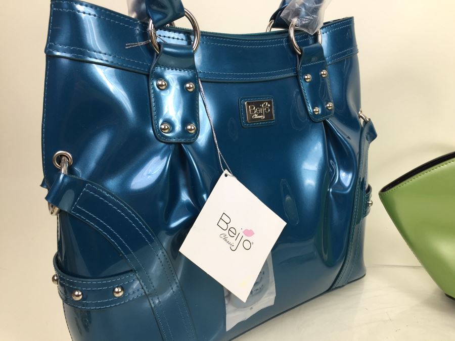 Lot Of 2 New Beijo Designer Handbags With Dust Covers And Original Tags [Photo 6]