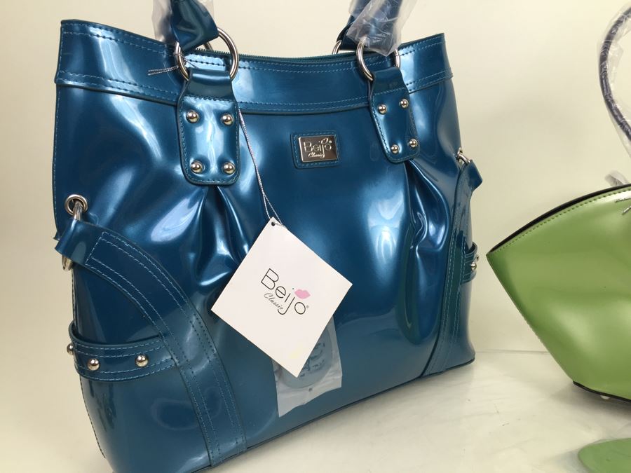 Lot Of 2 New Beijo Designer Handbags With Dust Covers And Original Tags [Photo 2]