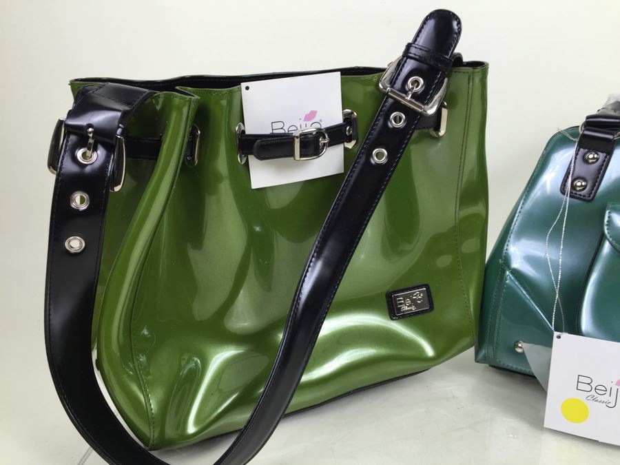 Lot Of 2 New Beijo Designer Handbags With Dust Covers And Original Tags [Photo 2]