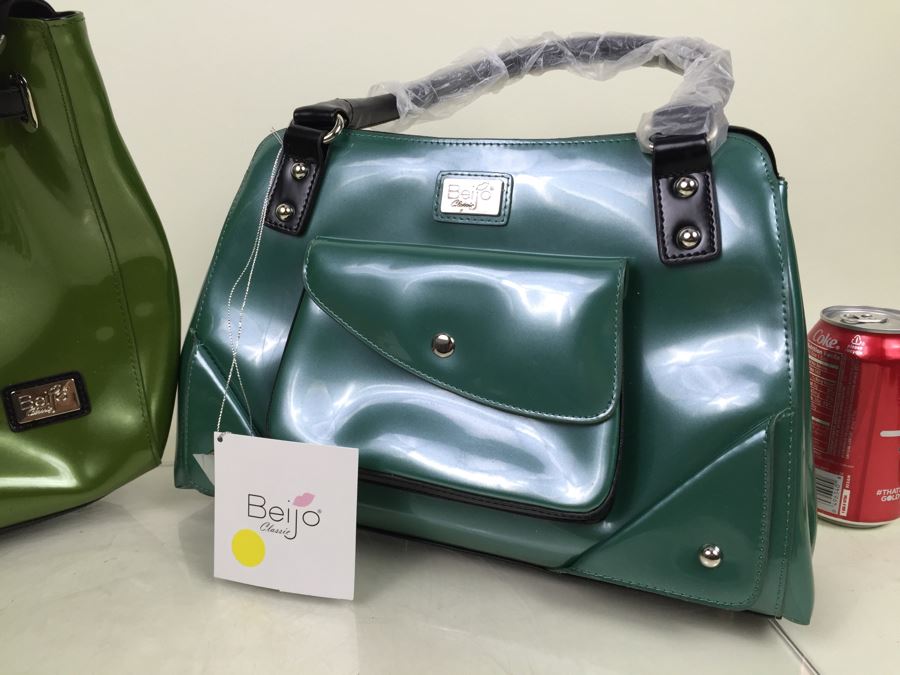 Lot Of 2 New Beijo Designer Handbags With Dust Covers And Original Tags [Photo 3]