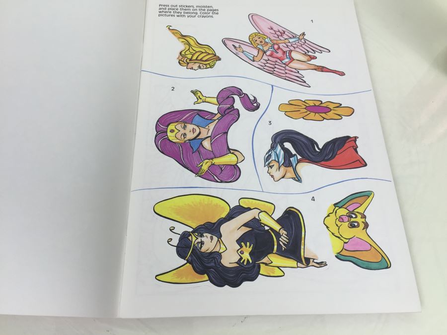 Princess Of Power Sticker Fun Golden Book Mattel Vintage 1986 New [Photo 12]