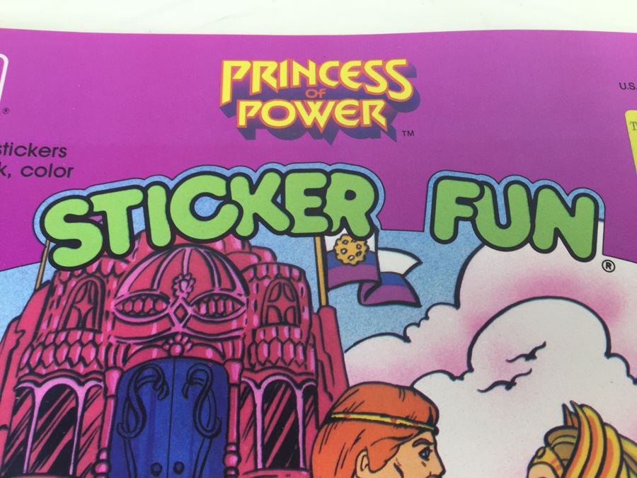 Princess Of Power Sticker Fun Golden Book Mattel Vintage 1986 New