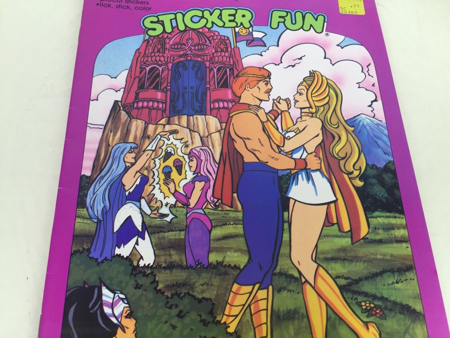 Princess Of Power Sticker Fun Golden Book Mattel Vintage 1986 New [Photo 8]