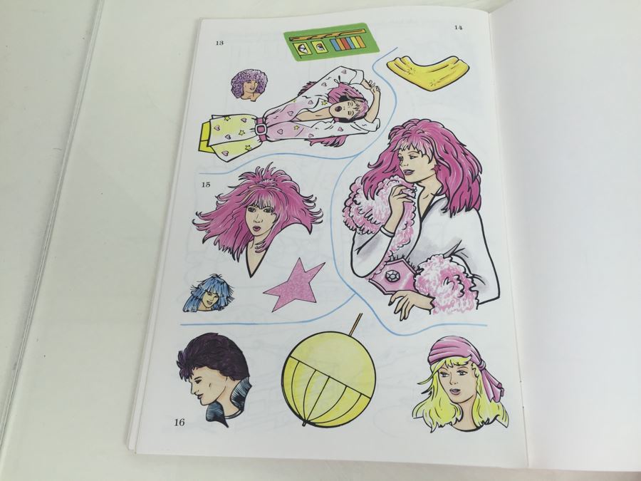 Jem Sticker Fun Golden Book Vintage 1986 Hasbro New [Photo 12]