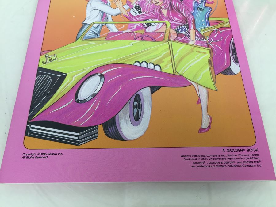 Jem Sticker Fun Golden Book Vintage 1986 Hasbro New [Photo 7]