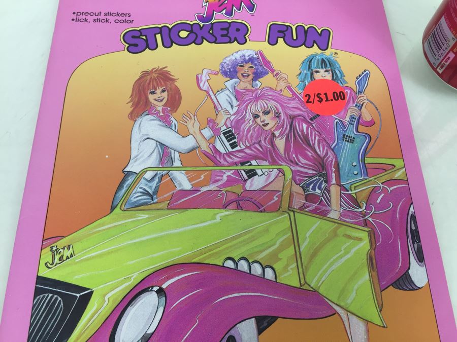 Jem Sticker Fun Golden Book Vintage 1986 Hasbro New [Photo 6]