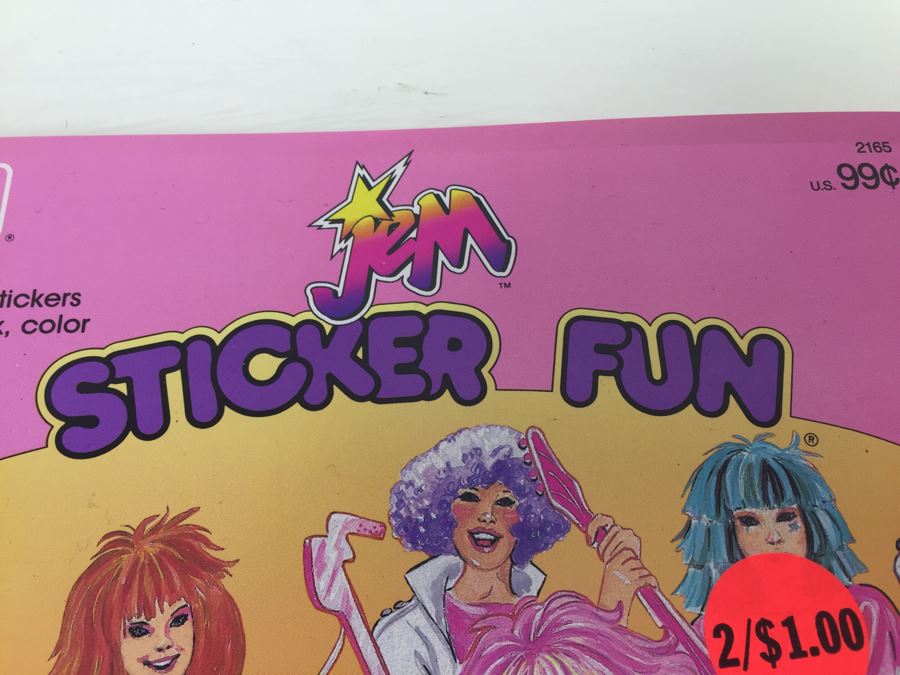 Jem Sticker Fun Golden Book Vintage 1986 Hasbro New [Photo 5]