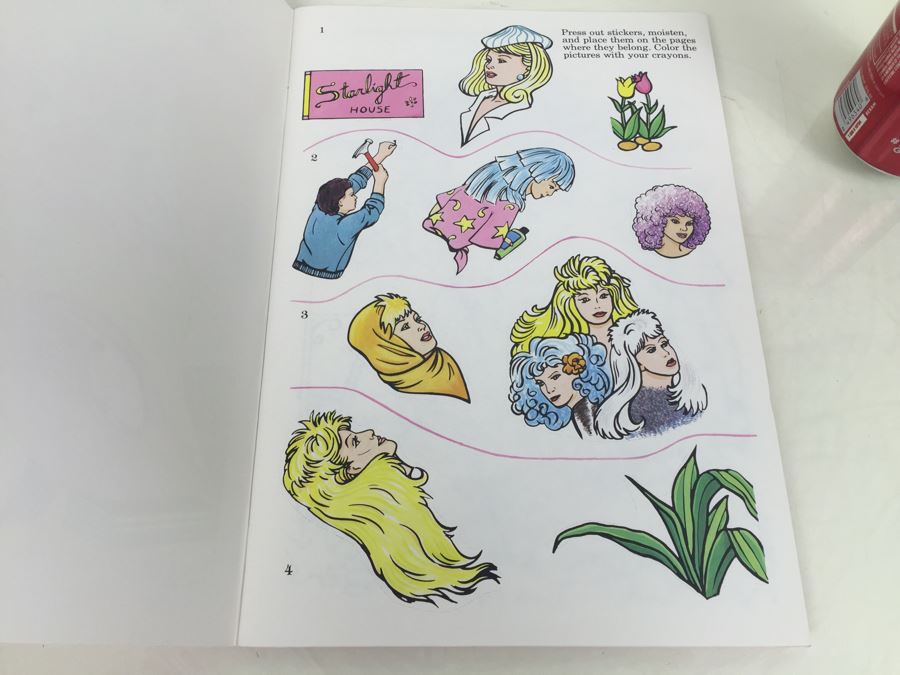 Jem Sticker Fun Golden Book Vintage 1986 Hasbro New [Photo 10]