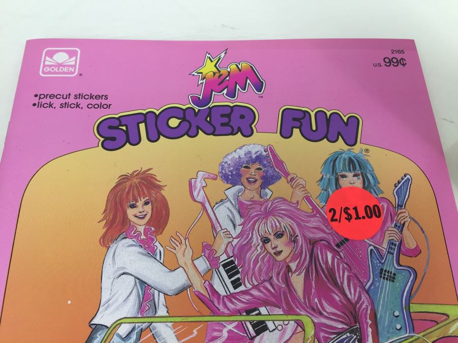 Jem Sticker Fun Golden Book Vintage 1986 Hasbro New [Photo 4]