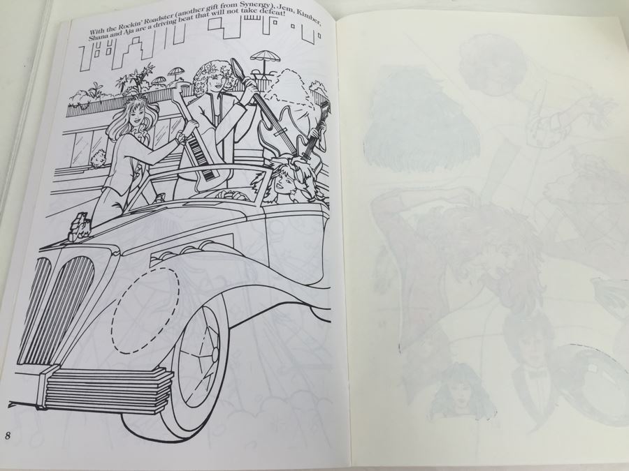 Jem Sticker Fun Golden Book Vintage 1986 Hasbro New [Photo 11]