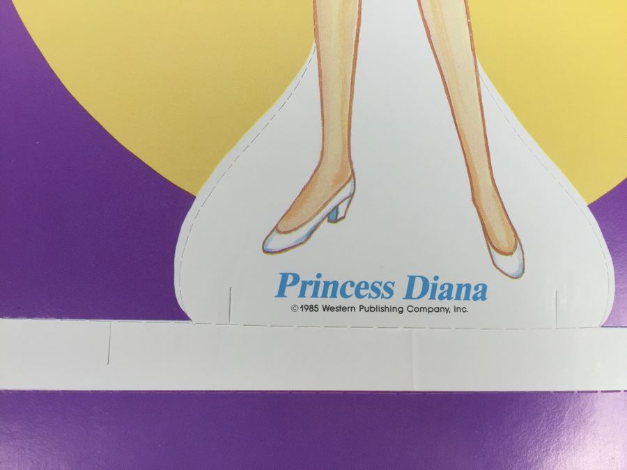 (10) Princess Diana Paper Doll Books Golden Book Vintage 1985 New [Photo 8]